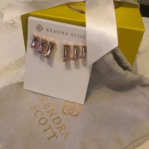 Kendra Scott rose gold earrings